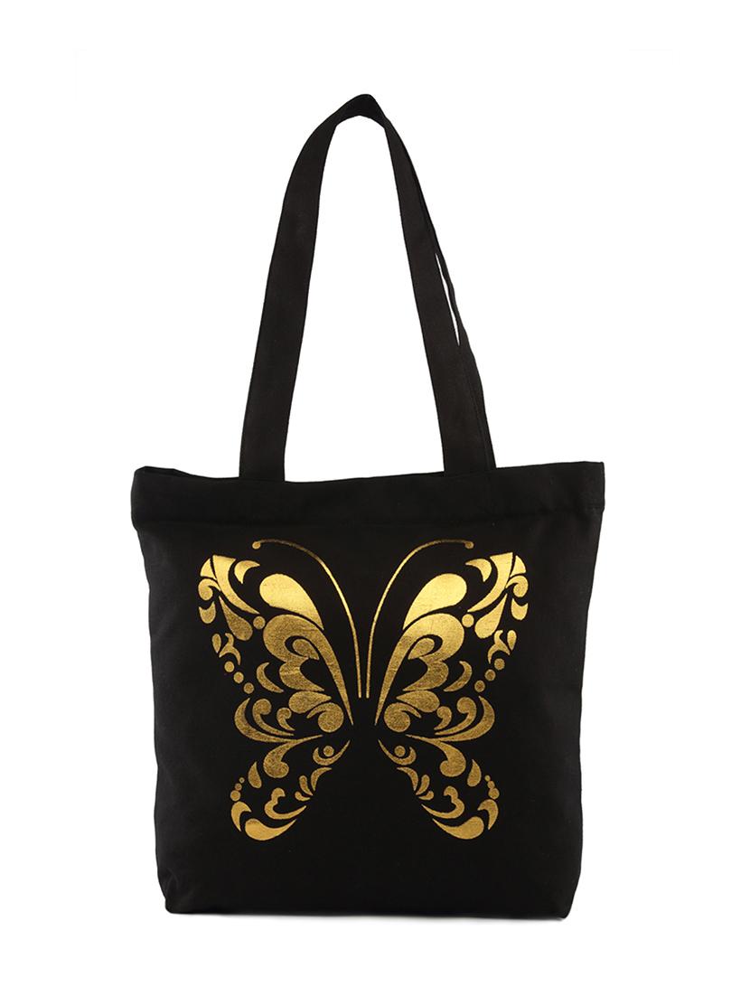 gold foil butterfly shopping bag - 920410 - Zoom Image - 1