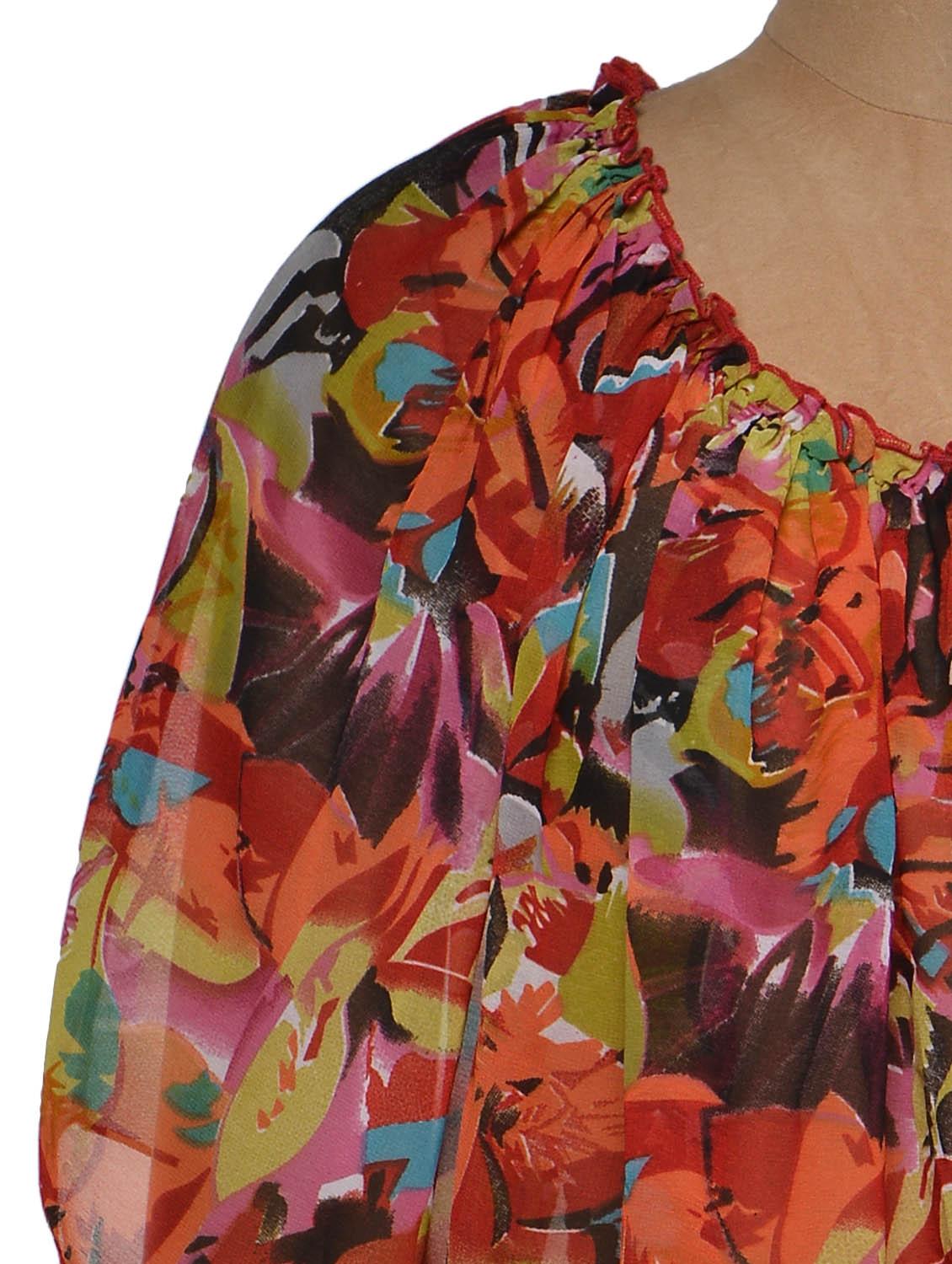 floral poncho style top - 922221 - Zoom Image - 4