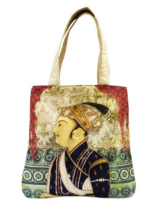 beige digital printed bag - 926486 - Standard Image - 1