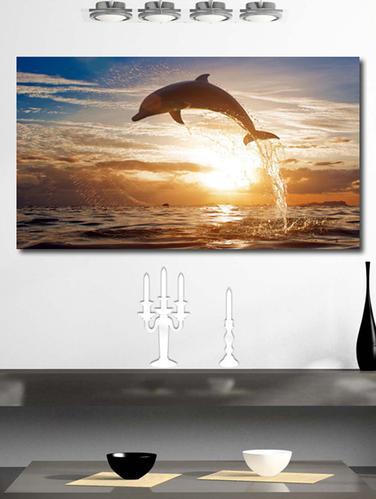 Whale in Sea Vinyl Wall Sticker - 941160 - Very Small Image - 1