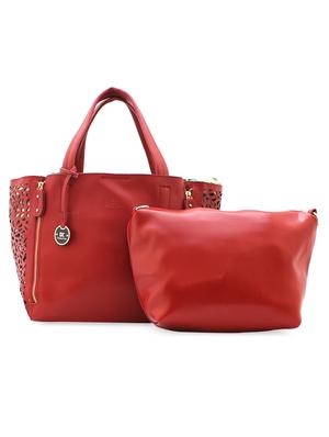 red laser cut handbag - 948178 - Standard Image - 5