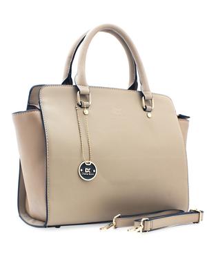 beige leatherette handbag - 948184 - Standard Image - 5