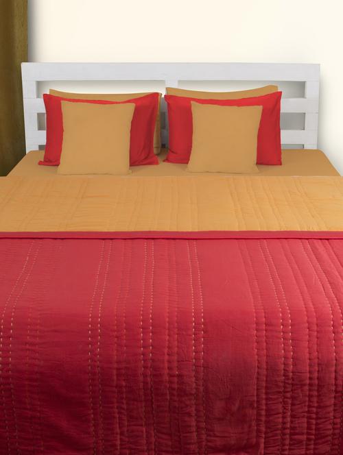 red and yellow double comforter - 948393 - Standard Image - 1