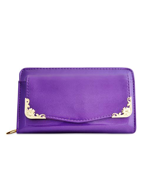 purple glossy wallet - 951056 - Standard Image - 1
