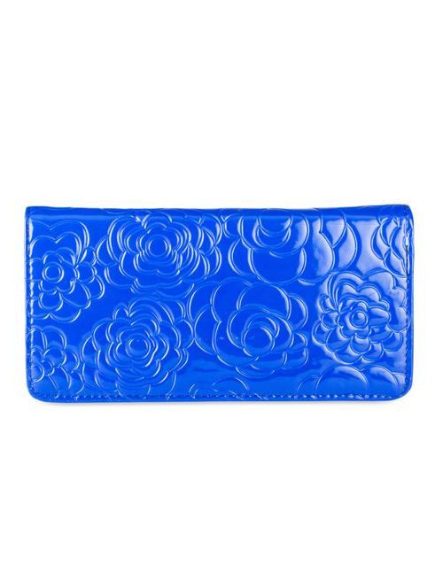 floral textured blue wallet - 951065 - Standard Image - 1