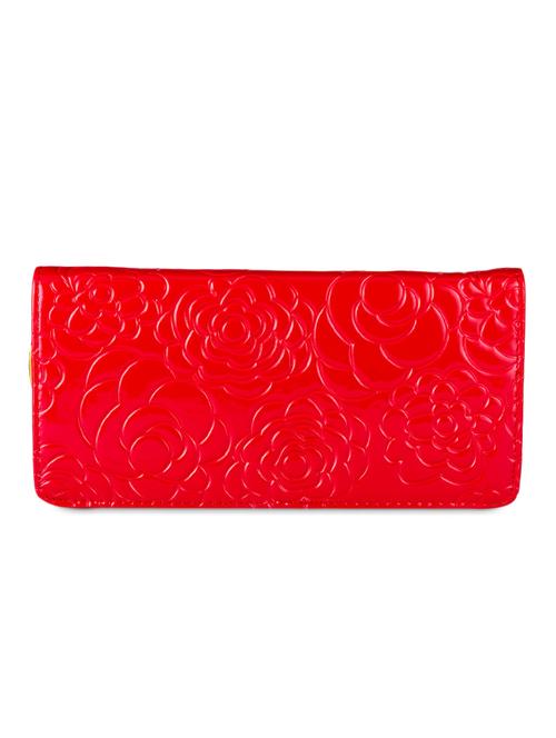 floral textured red wallet - 951069 - Standard Image - 1