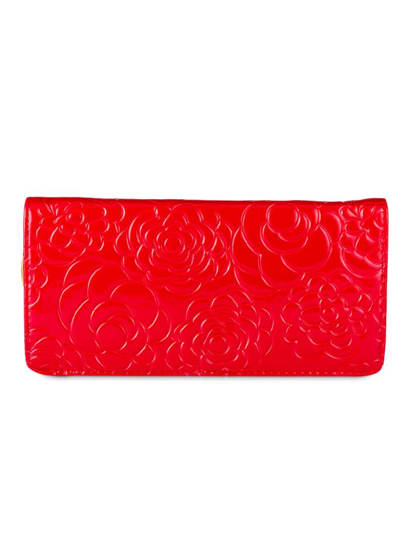 floral textured red wallet - 951069 - Zoom Image - 1