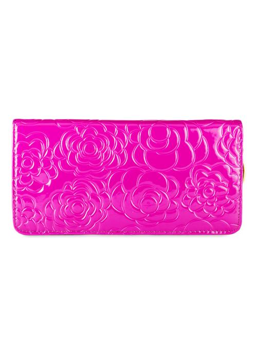 floral textured purple wallet - 951070 - Standard Image - 1