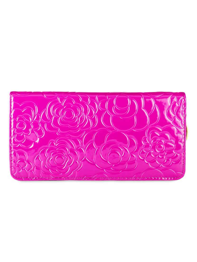 floral textured purple wallet - 951070 - Zoom Image - 1