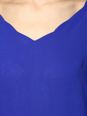 tie-up back scallop detail top - 951531 - Standard Image - 4
