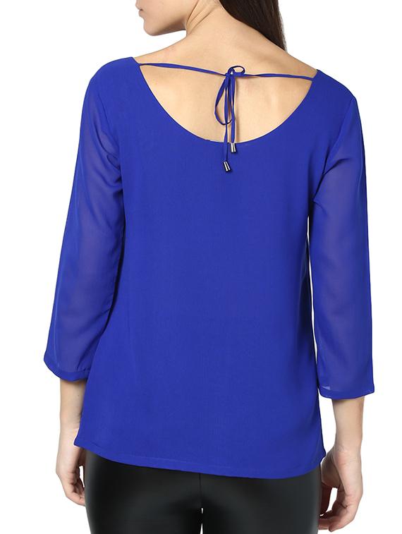 tie-up back scallop detail top - 951531 - Zoom Image - 3