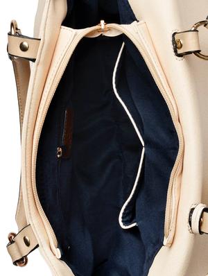 cream faux leather handbag - 9545554 - Standard Image - 3