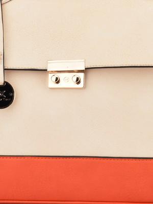 cream faux leather handbag - 9545554 - Standard Image - 4