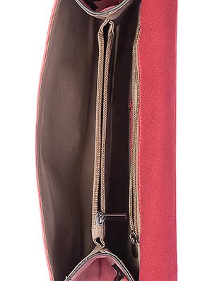 maroon printed leatherette clutch - 9545950 - Standard Image - 3