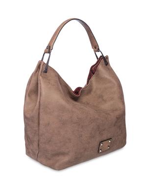brown and maroon animal printed reversible hobo bag - 9545977 - Standard Image - 6