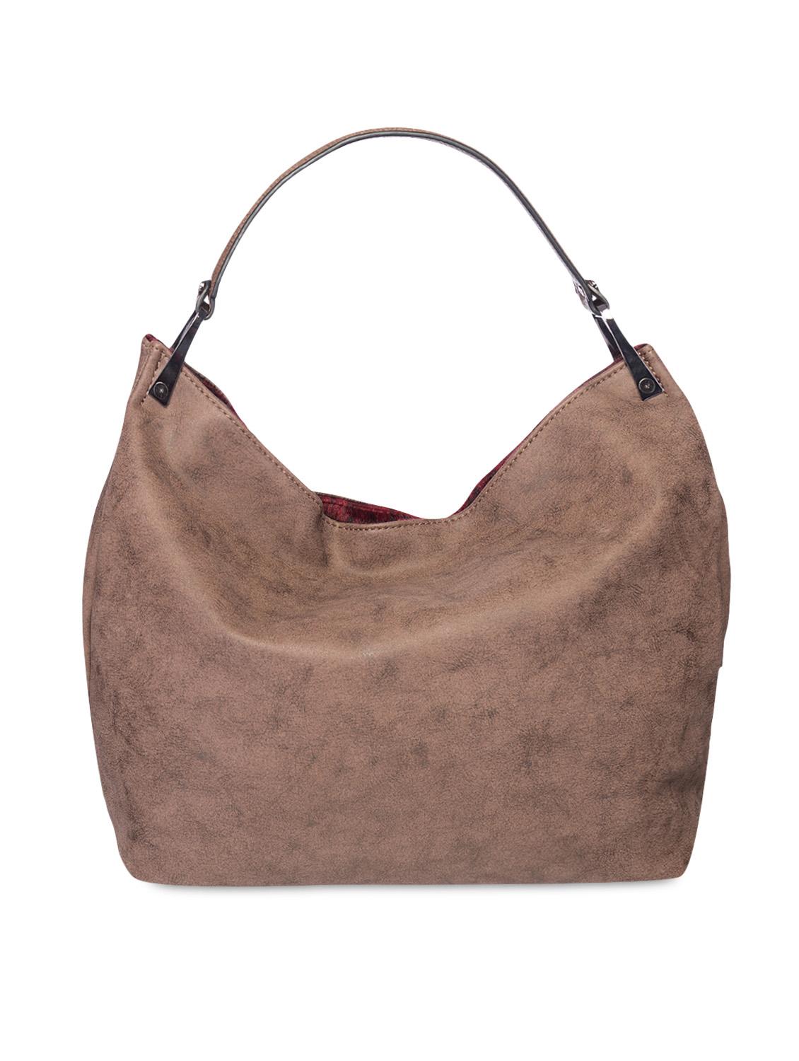 brown and maroon animal printed reversible hobo bag - 9545977 - Zoom Image - 3