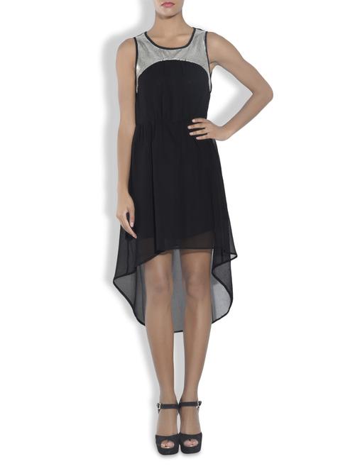 black sequin worked dress - 9546872 - Standard Image - 1
