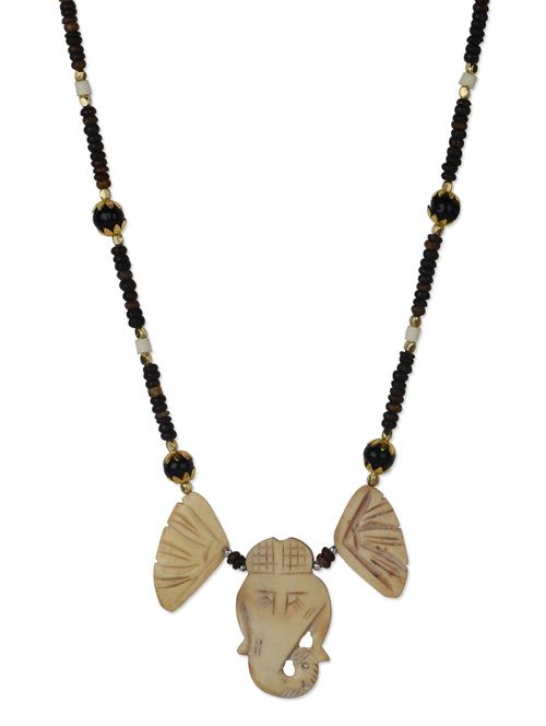 carved ganesha necklace - 954958 - Standard Image - 1