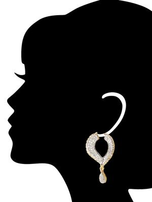 multicoloured alloy earrings - 9552771 - Standard Image - 3