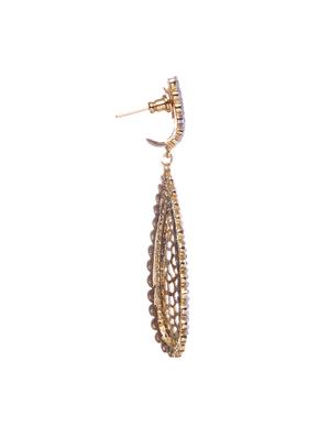 crystal embellished teardrop earrings - 9552804 - Standard Image - 2