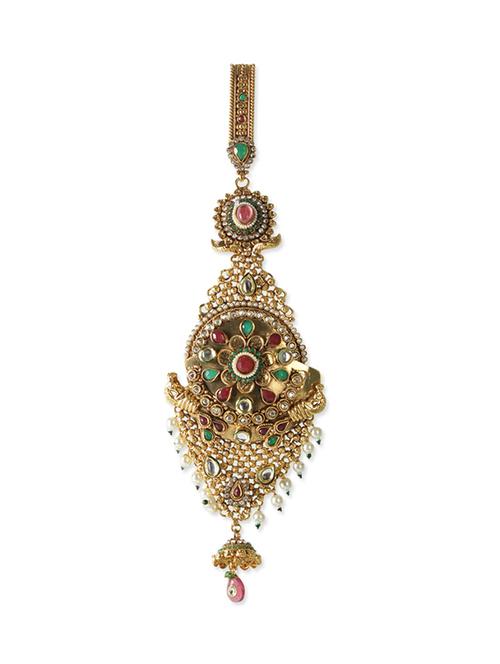 gold embellished waist key chain - 9552808 - Standard Image - 1