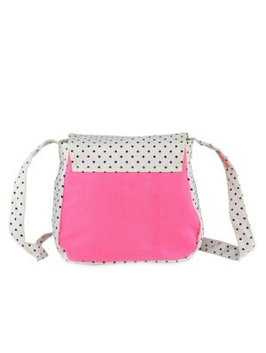 multicolored polka dots canvas sling bags combo - 9553594 - Standard Image - 2