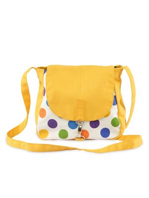 multicolored polka dots canvas sling bags combo - 9553594 - Standard Image - 11