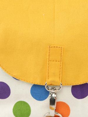 multicolored polka dots canvas sling bags combo - 9553594 - Standard Image - 10