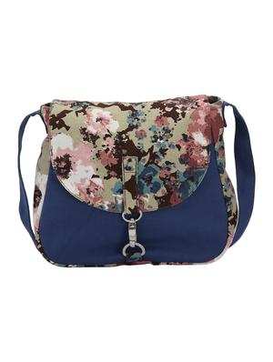 multicolored printed canvas tote and sling bags combo - 9553601 - Standard Image - 6