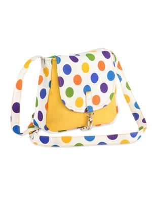 yellow printed canvas sling bags combo - 9553620 - Standard Image - 11