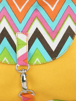 yellow printed canvas sling bags combo - 9553620 - Standard Image - 5