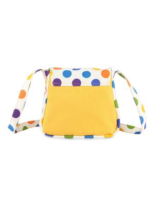 yellow printed canvas sling bags combo - 9553620 - Standard Image - 8