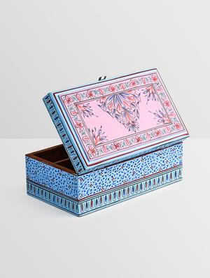 light blue wooden painted utility box - 9559680 - Standard Image - 3