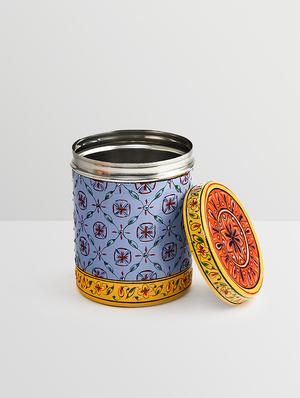 multicoloured stainless steel painted container (set of 5) - 9559686 - Standard Image - 10