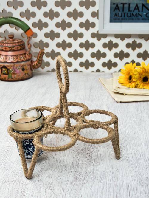 beige jute chika (6 glasses) - 9559694 - Standard Image - 1