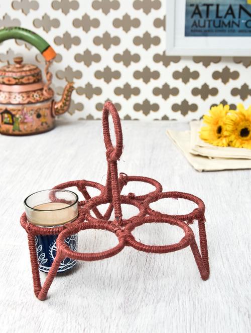 red jute chika (6 glasses) - 9559697 - Standard Image - 1