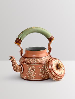 muted orange aluminium painted kettle - 9559710 - Standard Image - 3