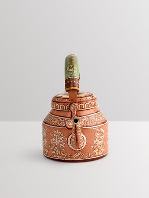 muted orange aluminium painted kettle - 9559710 - Standard Image - 4