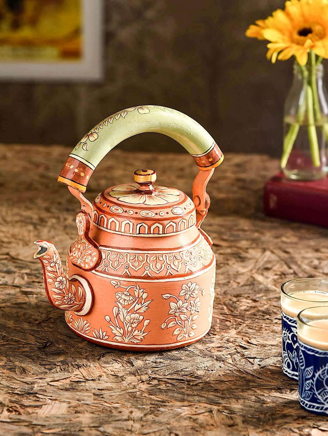 muted orange aluminium painted kettle - 9559710 - Zoom Image - 1