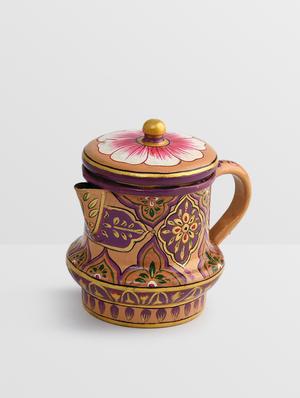 multicoloured handpainted kettle and milk pot set - 9559722 - Standard Image - 7