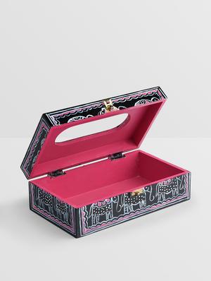 multicolored wooden painted tissue box - 9559723 - Standard Image - 2