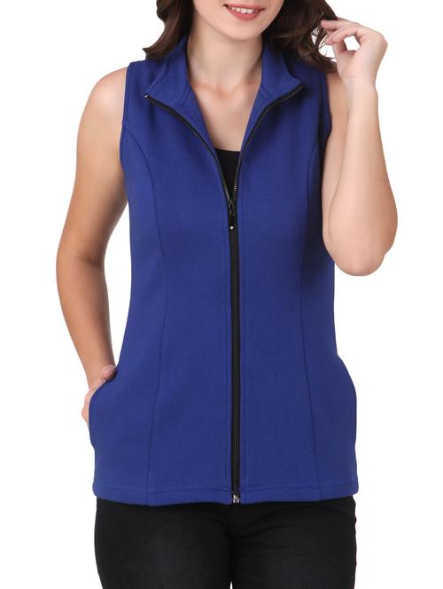 Sleveless zipper closure jacket - 9563994 - Standard Image - 1