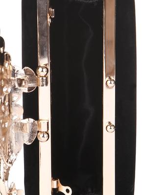 black velvet embellished clutch - 9566699 - Standard Image - 3