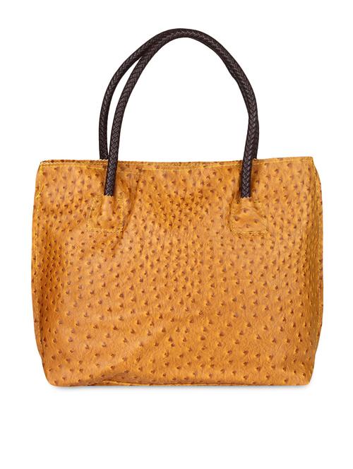yellow faux leather tote bag - 9566716 - Standard Image - 1