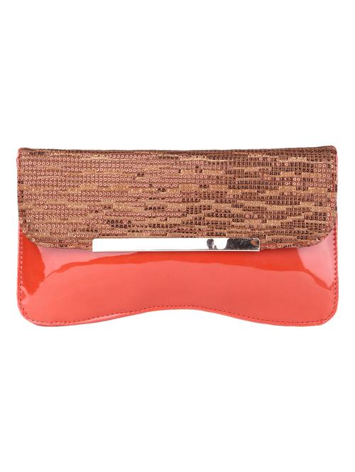 red leatherette clutch - 9566725 - Standard Image - 1