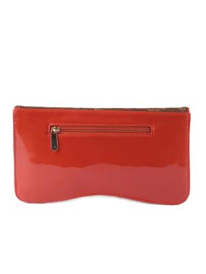 red leatherette clutch - 9566725 - Standard Image - 2