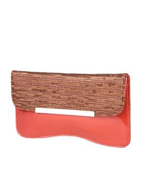 red leatherette clutch - 9566725 - Standard Image - 5