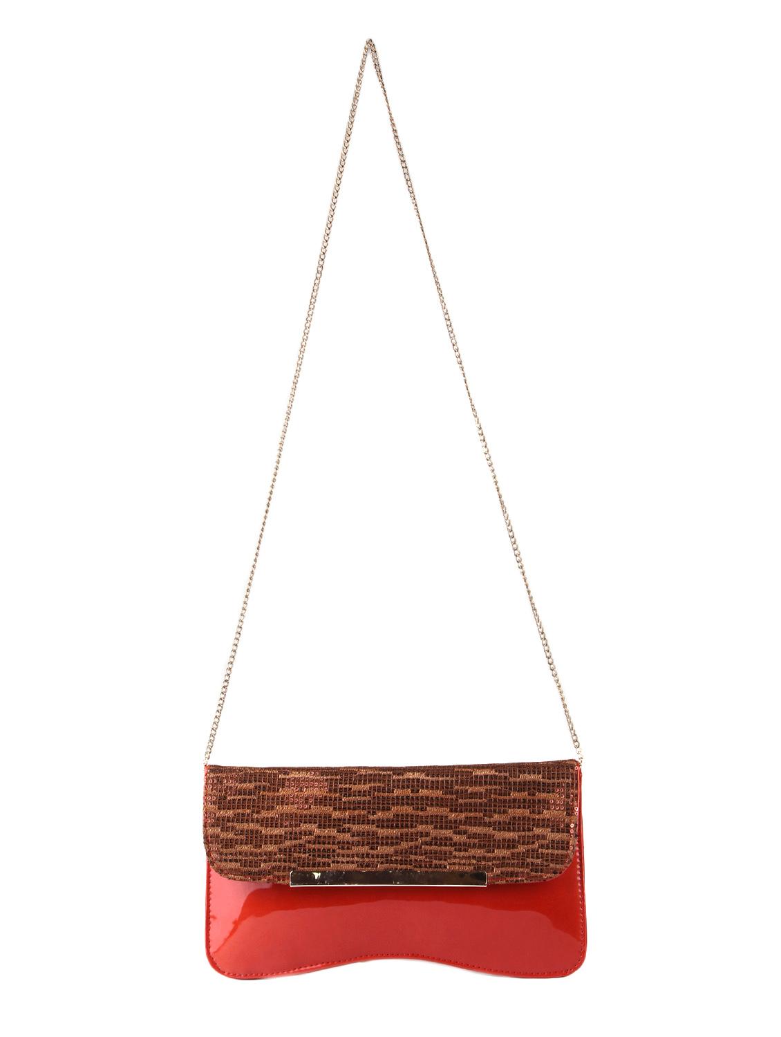 red leatherette clutch - 9566725 - Zoom Image - 6