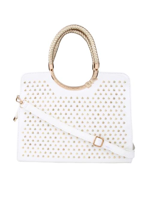 white embellished handbag - 9566743 - Standard Image - 1