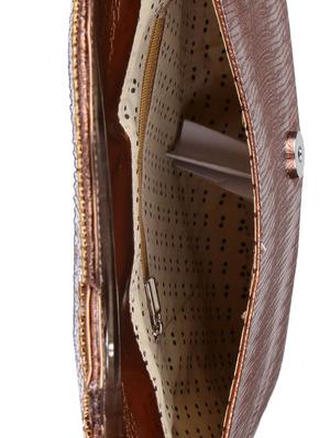 copper leatherette clutch - 9566796 - Standard Image - 3